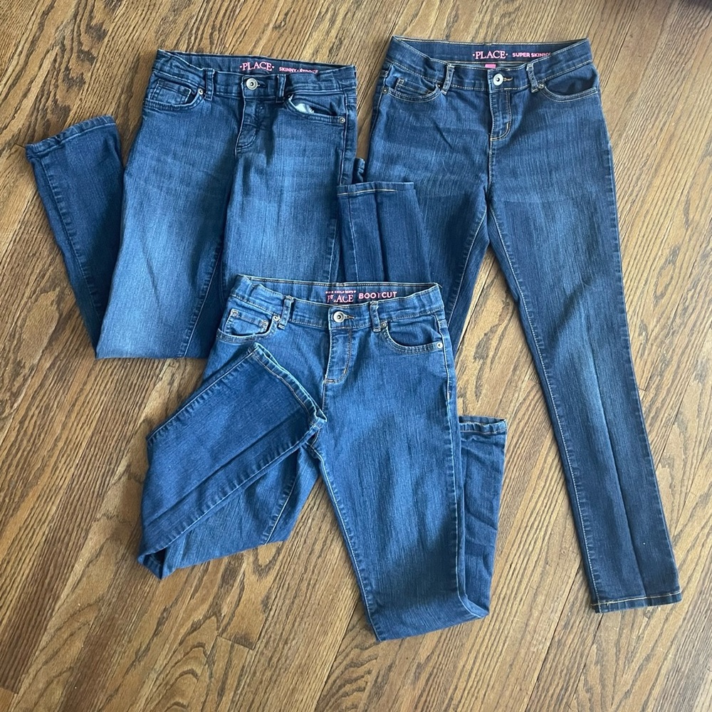 Three size 12 girl jeans